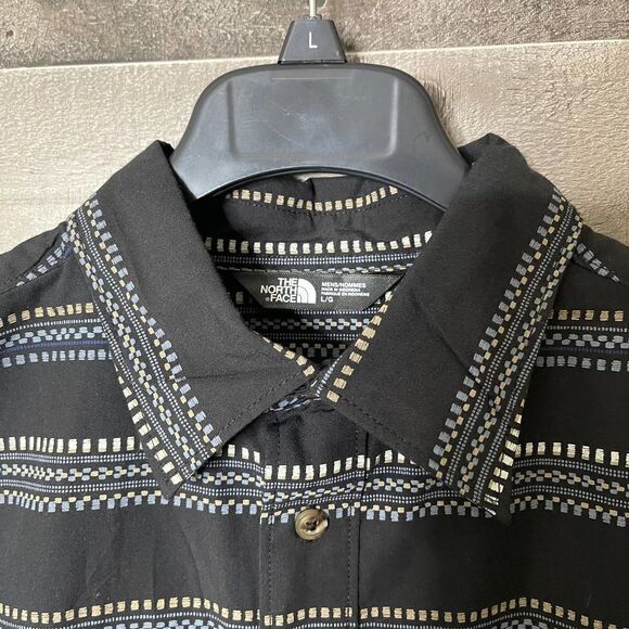 The North Face Slate Woven Retro Button Down Shirt Large - Picture 3 of 3